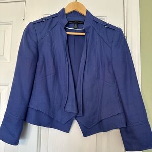 White House Black Market blazer in sapphire blue